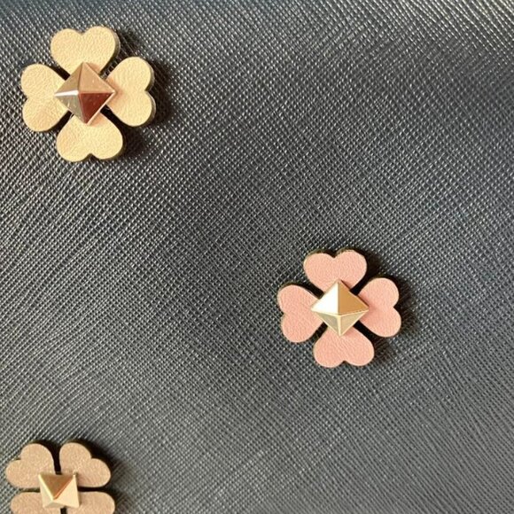 Kate Spade Cameron Convertible Floral Applique Crossbody Bag in Petrol Blue NWOT - Picture 10 of 11